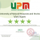 Trường Đại học Tài nguyên và Môi trường Hà Nội đạt chuẩn 4 sao định hướng ứng dụng theo bảng xếp hạng UPM